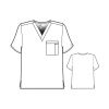 Bluza unisex uniforma medicala, WonderWORK, 100-WINE