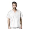 Bluza unisex uniforma medicala, WonderWORK, 100 - WHIT Alb