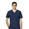 Bluza uniforma medicala, W123, 6355-NAVY XL