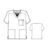 Bluza uniforma medicala, WonderWORK, 103A-WINE