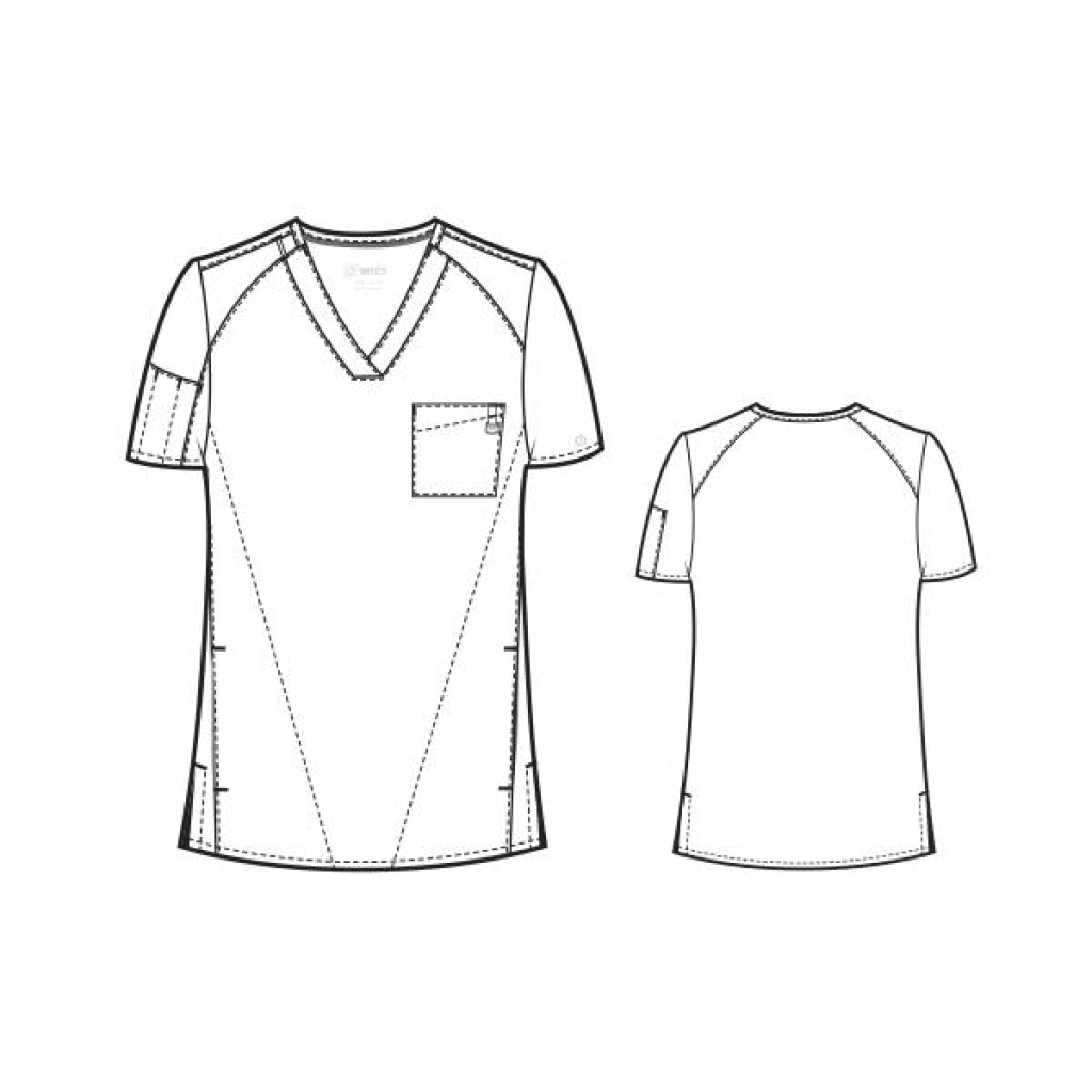Bluza uniforma medicala, W123, 6355-WHIT