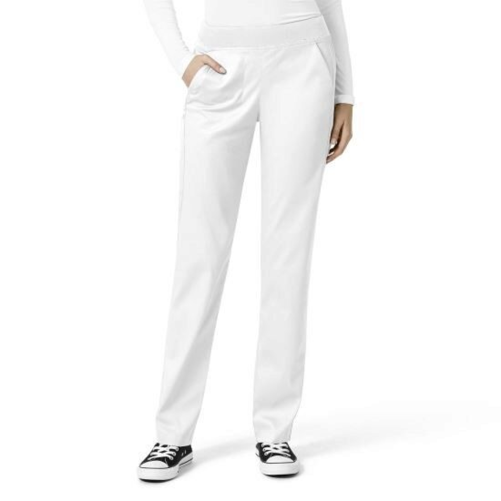Pantaloni uniforma medicala, WonderWink PRO, 5419-WHIT