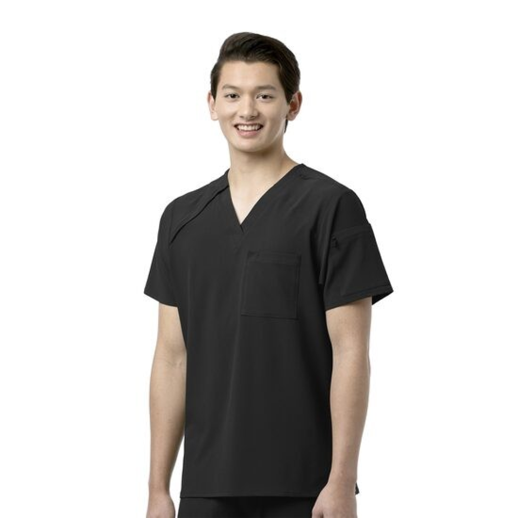 Bluza uniforma medicala, WonderWink Renew, 6034-BLAC