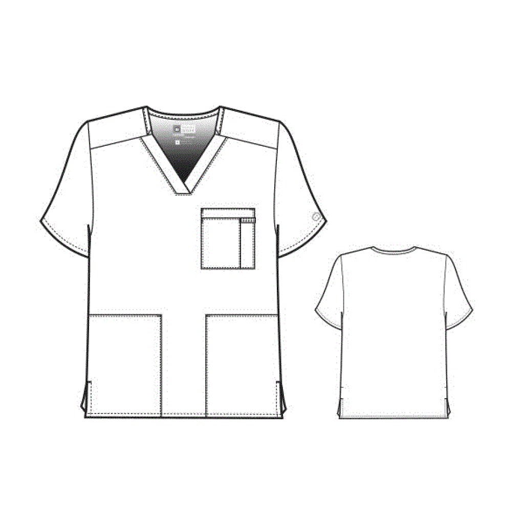 Bluza uniforma medicala, WonderWORK, 103A-WHIT