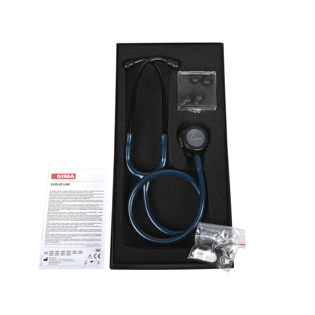 Stetoscop Evolve albastru caraibe, capsula neagra, 49568