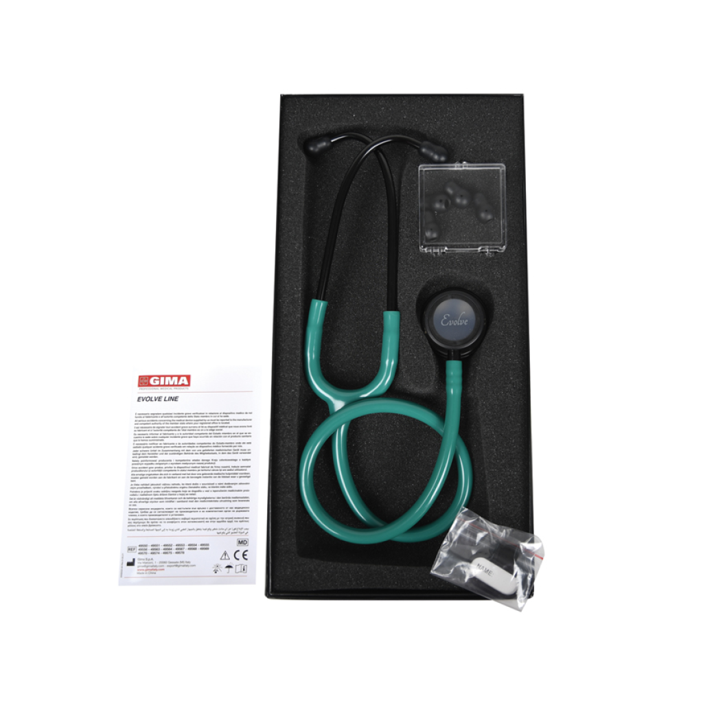 Stetoscop Evolve emerald, capsula neagra, 49569