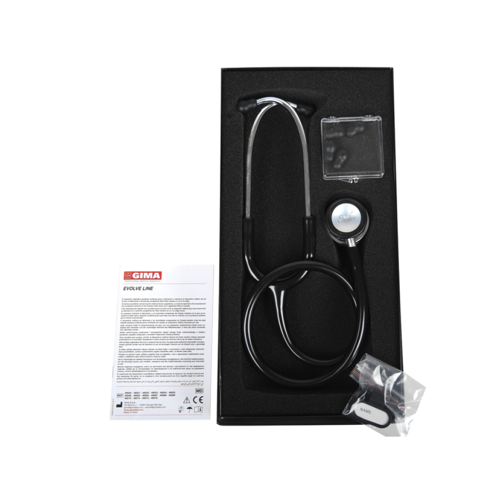Stetoscop Evolve negru, capsula oglinda,  49550