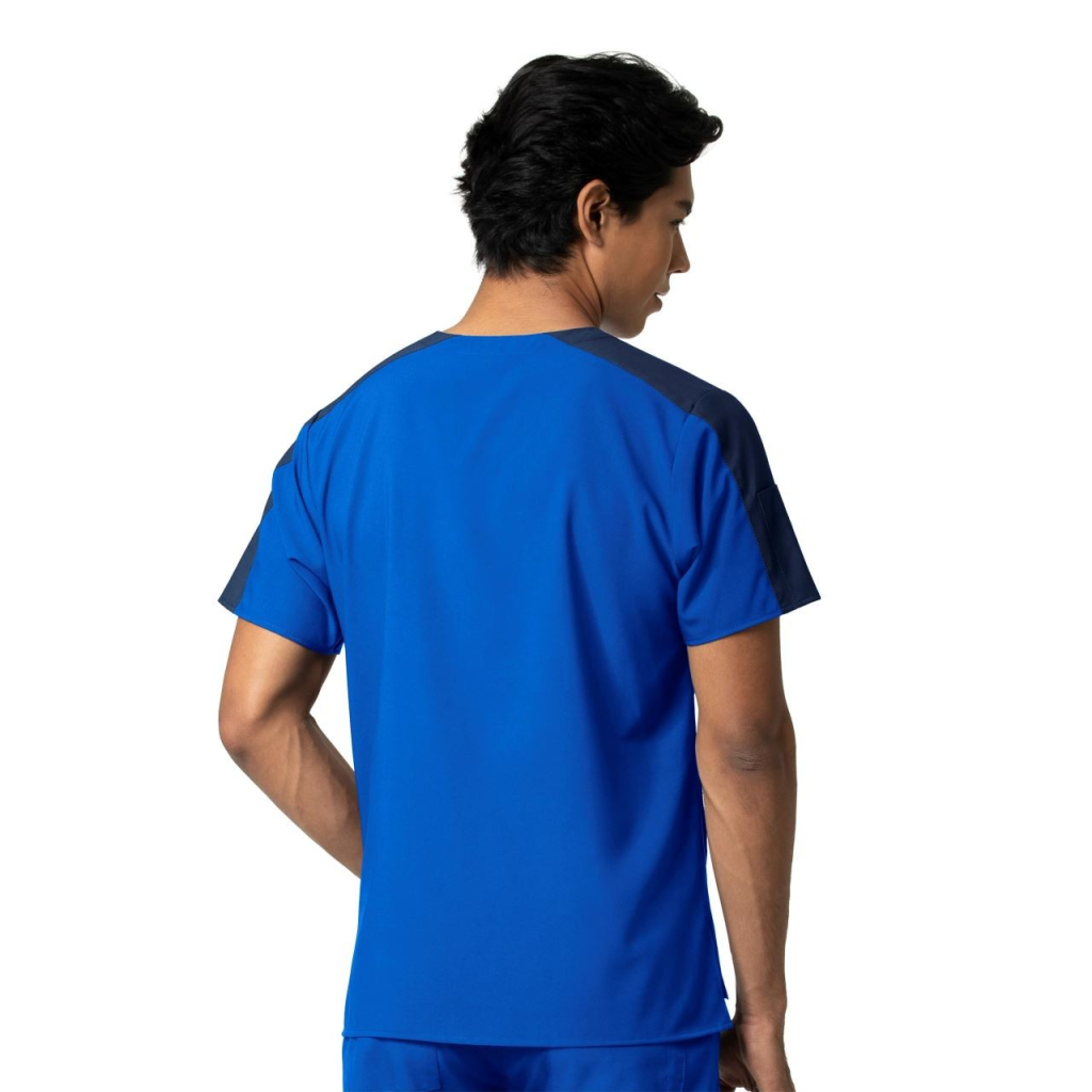 Bluza uniforma medicala Colorblock, W123, 6655-ROYA