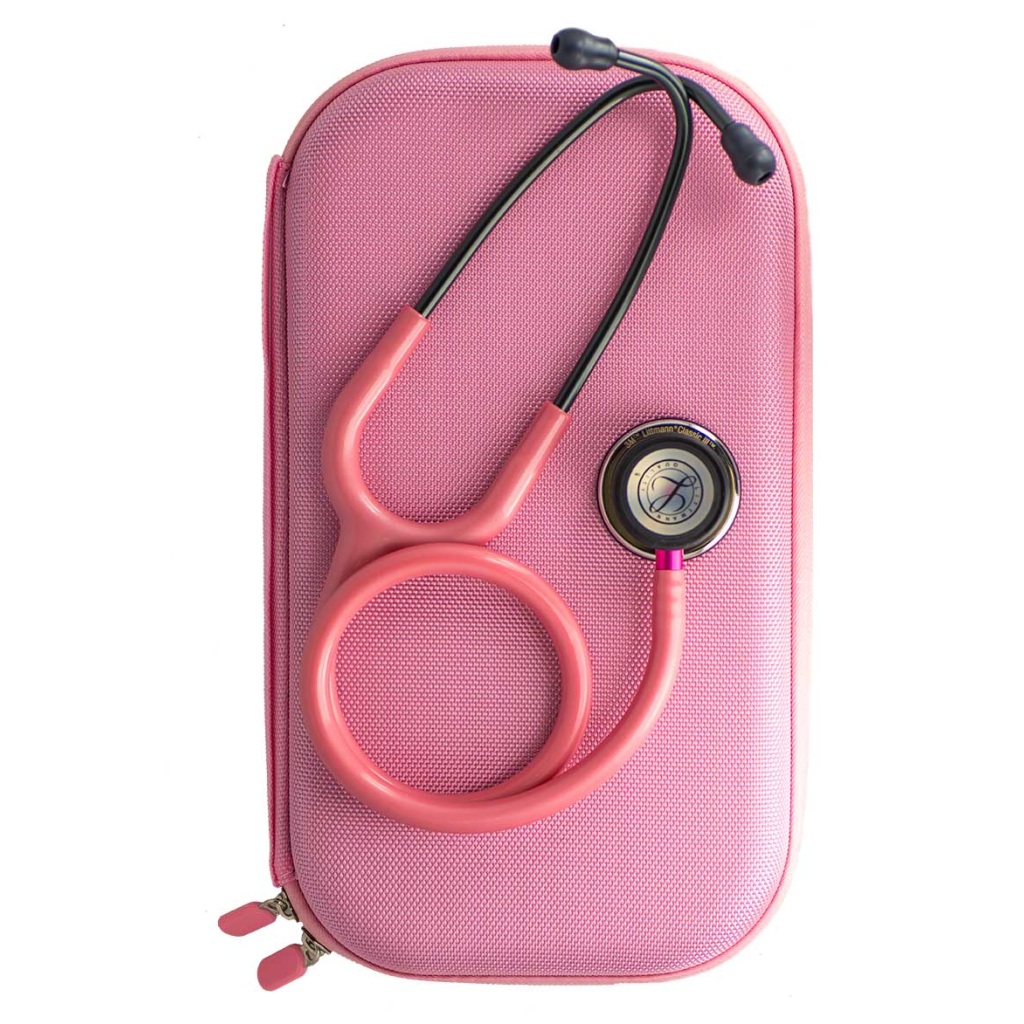 Borseta stetoscop PREMIUM Classic Roz perlat (Etui stetoscop)
