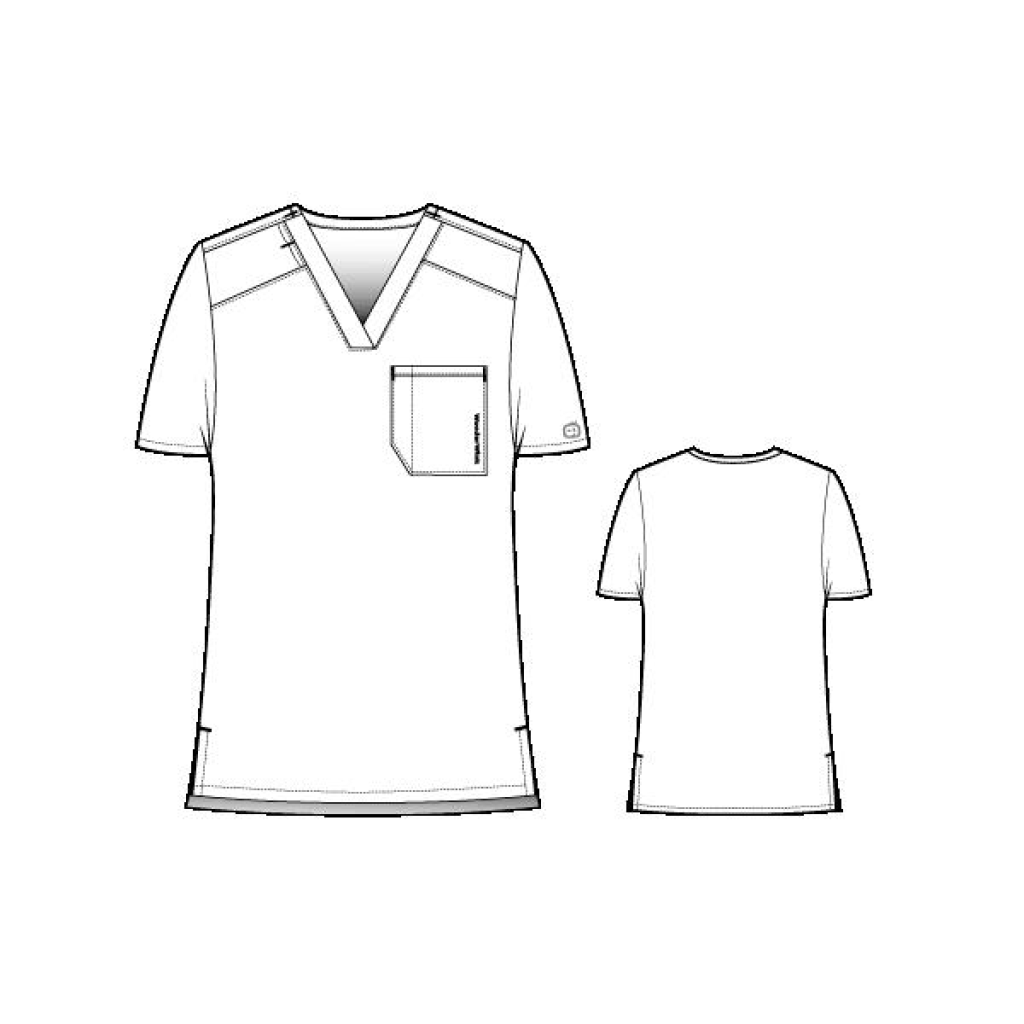 Bluza uniforma medicala, WonderWink PRO, 6619-WINE