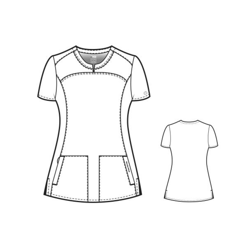 Bluza uniforma medicala, WonderWink PRO, 6419-WHIT