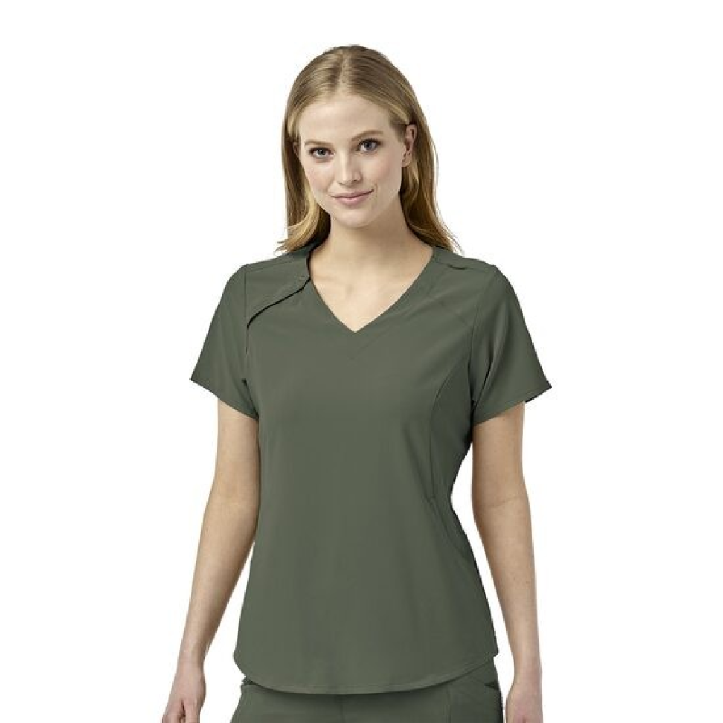 Bluza uniforma medicala, WonderWink Renew, 6234-OLIV L
