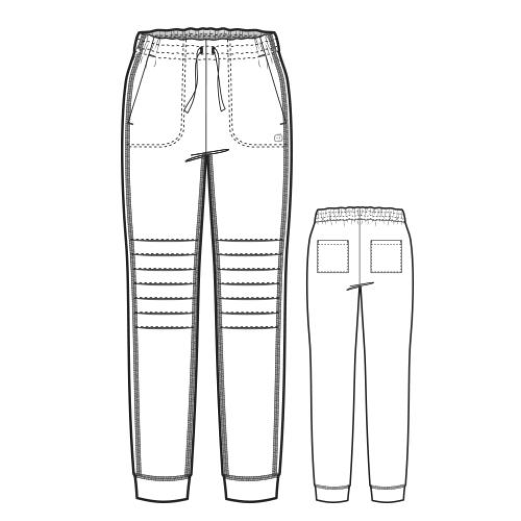 Pantaloni uniforma medicala, WonderWink Moto, 5199-BLAC