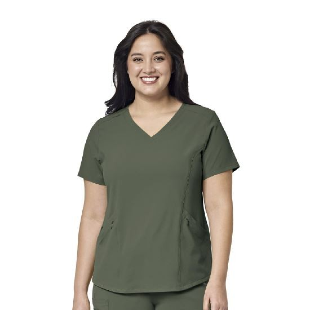 Bluza uniforma medicala, WonderWink Renew, 6134-OLIVE M