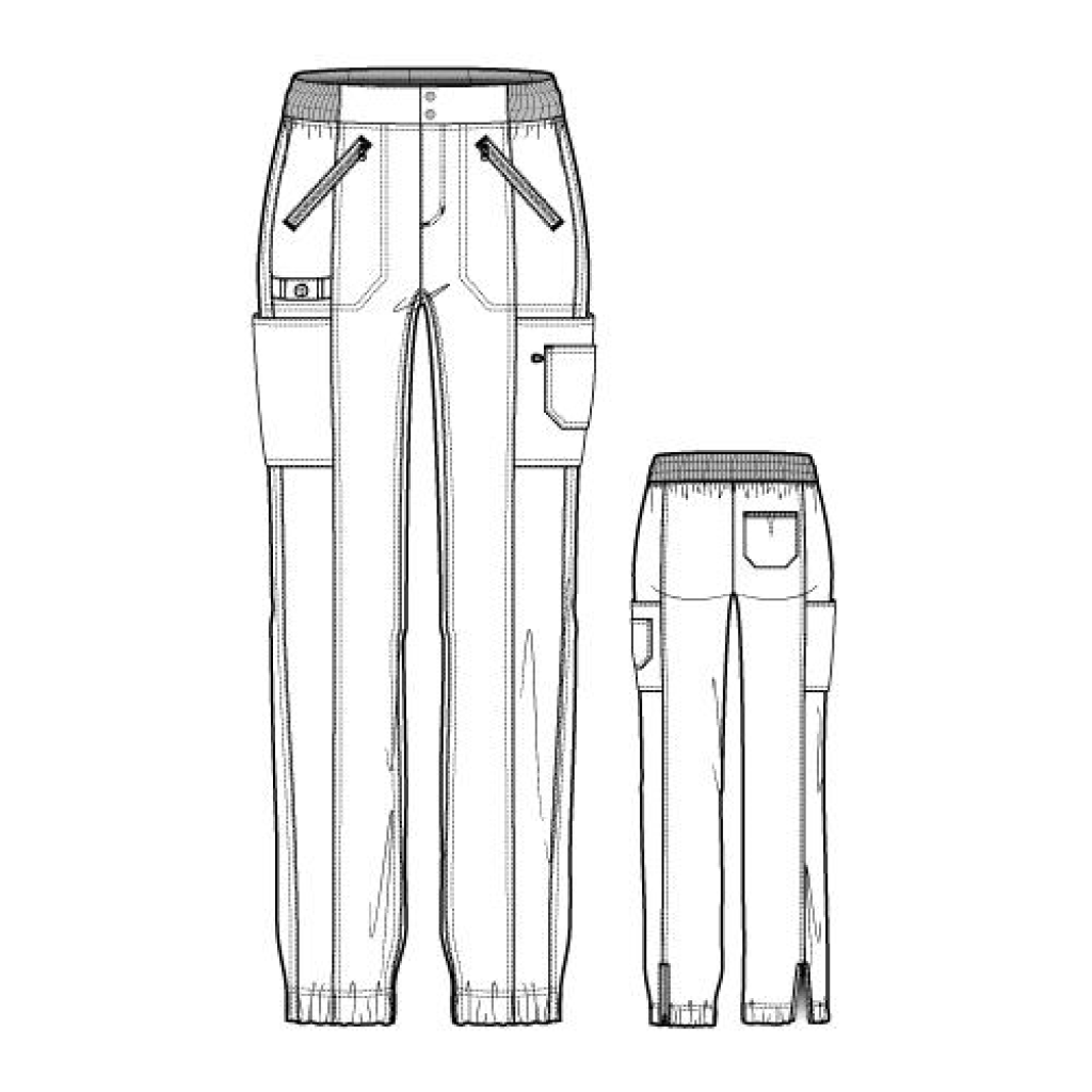 Pantaloni uniforma medicala, WonderFLEX, 5908-TWH