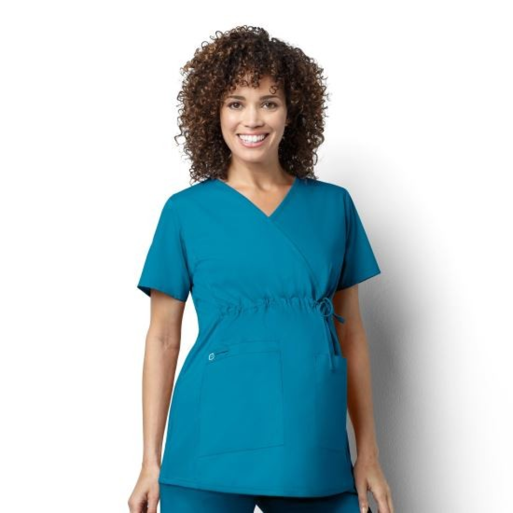 Bluza uniforma medicala,maternitate, WonderWORK, 145A-TEAL