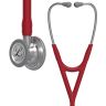 Pachet cardio - Stetoscop Littmann Cardiology IV Rosu Burgundia 6184 + Borseta stetoscop Cardio Plum