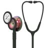 Pachet student - Stetoscop Littmann Classic III Negru cu capsula curcubeu 5870 + Borseta roz perlat